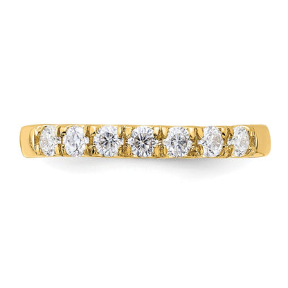 14ky Gold 1.50ct. 7 Stone Moissanite Band