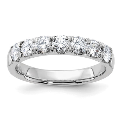 14kw 1ct. 7 Stone D E F Pure Light Moissanite Band