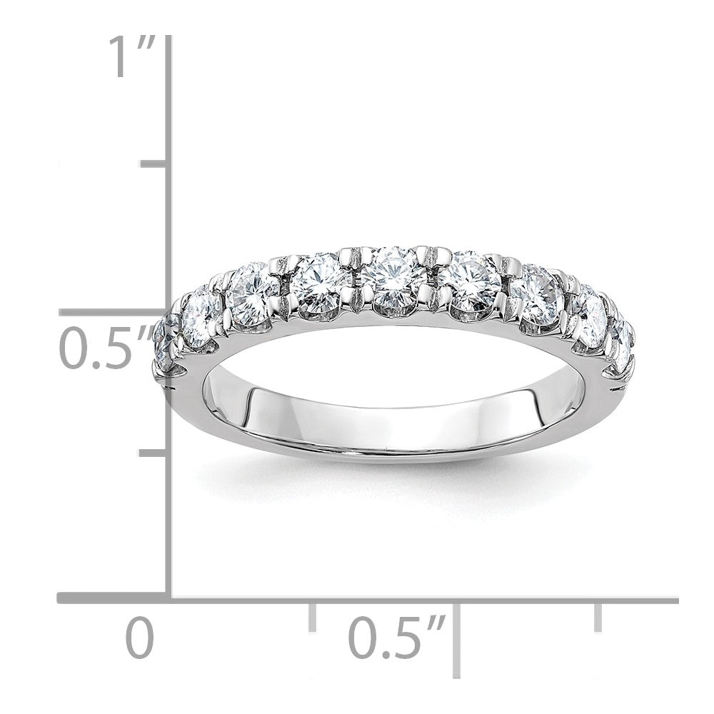 14kw Gold 1/2ct. 9 Stone G H I True Light Moissanite Band