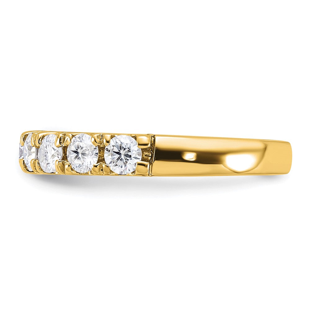 14ky Gold 1/2ct. 9 Stone G H I True Light Moissanite Band