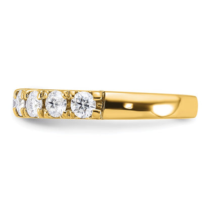 14ky Gold 1/2ct. 9 Stone G H I True Light Moissanite Band