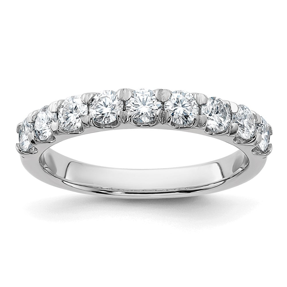 14kw 1ct. 9 Stone G H I True Light Moissanite Band