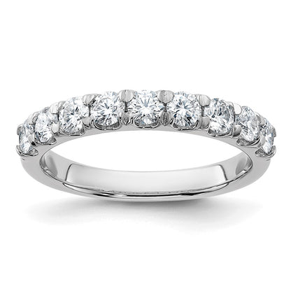 14kw 1ct. 9 Stone D E F Pure Light Moissanite Band