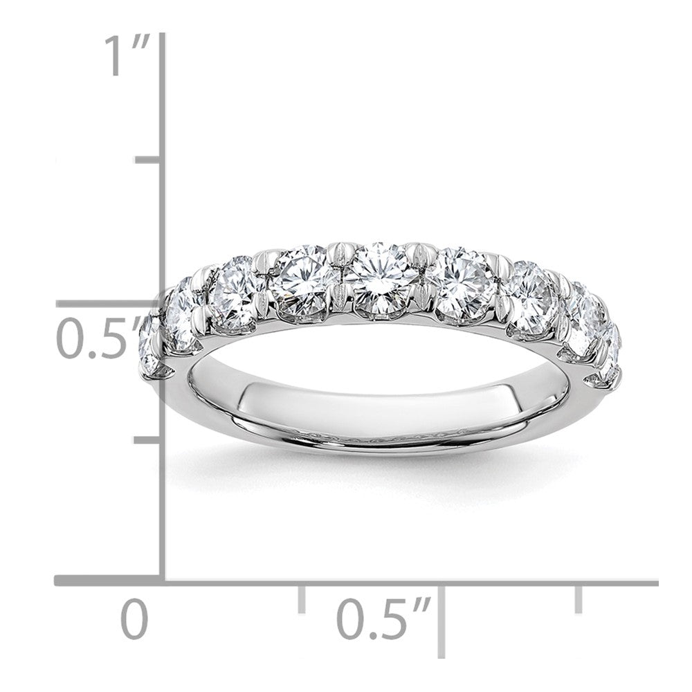 14kw Gold 1.50ct. 9 Stone G H I True Light Moissanite Band