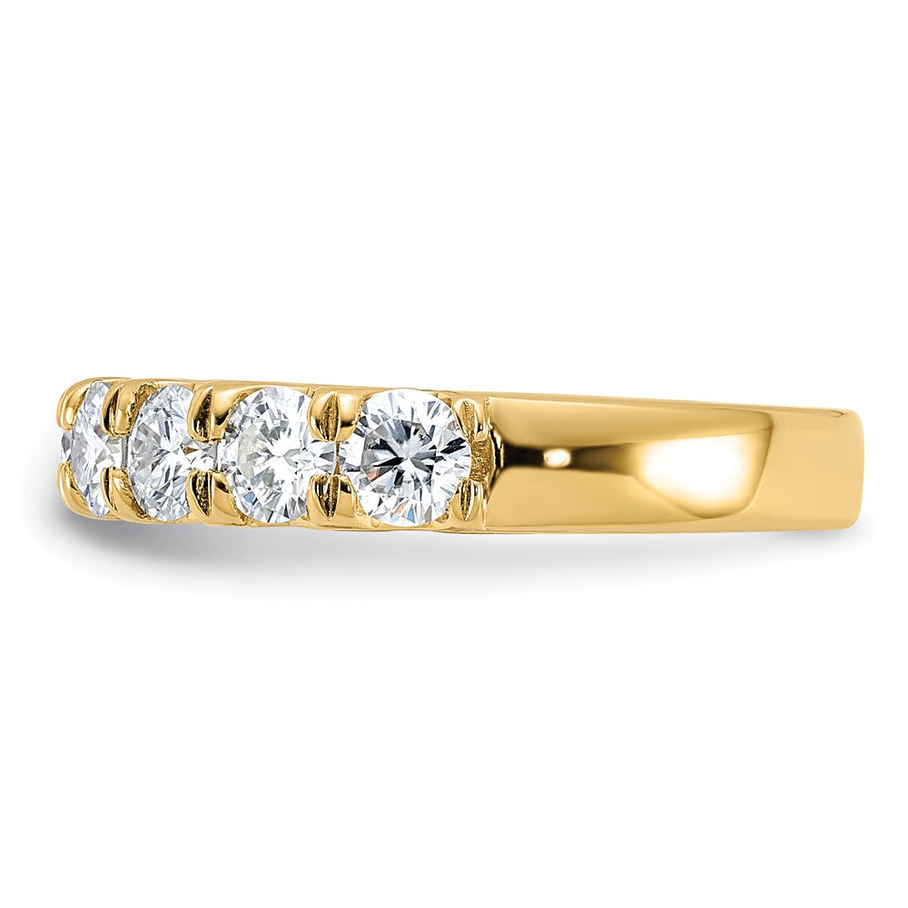 14ky Gold 1.50ct. 9 Stone G H I True Light Moissanite Band