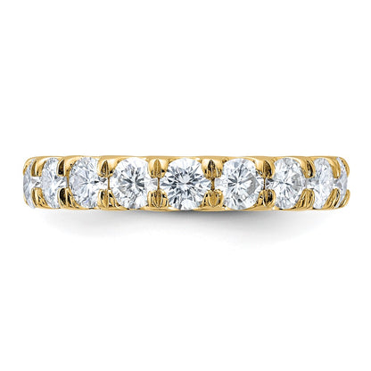 14ky Gold 1.50ct. 9 Stone D E F Pure Light Moissanite Band