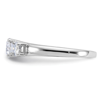 14kw Gold 2.00ct. 3 Stone Moissanite. Ring