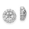 LGGE 14k White Gold 1/4 carat Lab Grown Diamond VS/SI+ G+ for 4.25 mm Earring Jacket