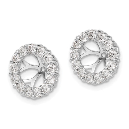 LGWE White Gold 1 carat Lab Grown Diamond VS/SI+ G+ for 6.5 mm Earring Jacket