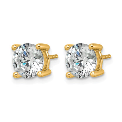LGYE 14k 3 carat Lab Grown Diamond VS/SI+ G+ Round Complete Four Prong Heavyweight Stud Earrings