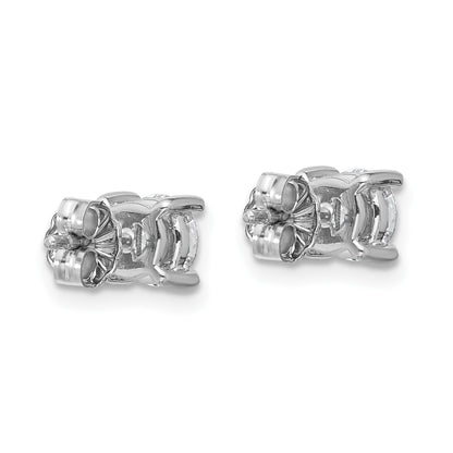 True Origin 14k White Gold 1/5 carat Round Lab Grown Diamond VS DEF 4 Prong Stud Earrings