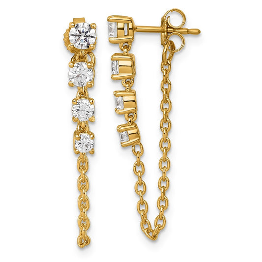 LGGE 14ky Lab Grown VS/SI+ G+ Complete Diamond Earrings