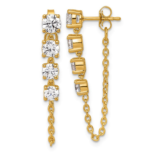 LGGE 14ky Lab Grown VS/SI+ G+ Complete Diamond Earrings