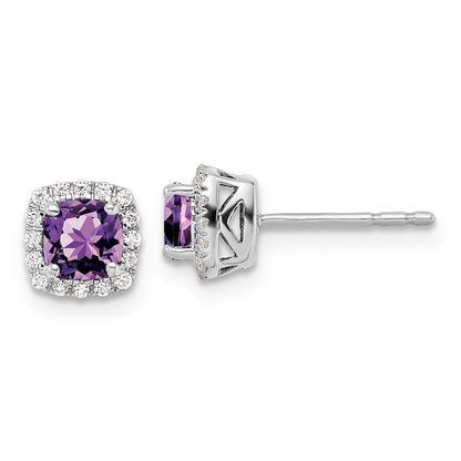 GSSE SS ANT Amethyst and Diamond Earring