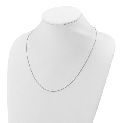 SSC Sterling Silver Rh-plated Polished/Diamond-cut Adjustable Chain