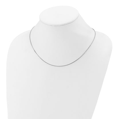 SSC SS Rh-plated 1.1mm Box 1in+1in Adjustable Chain