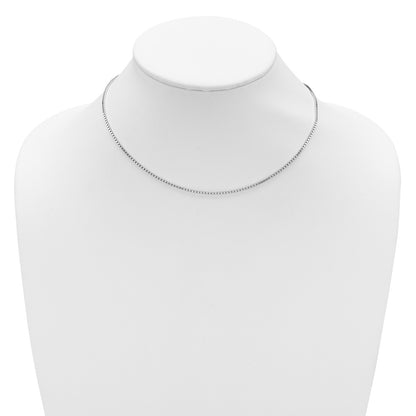 SSC SS Rh-plated 1.5mm Box 1in+1in Adjustable Chain