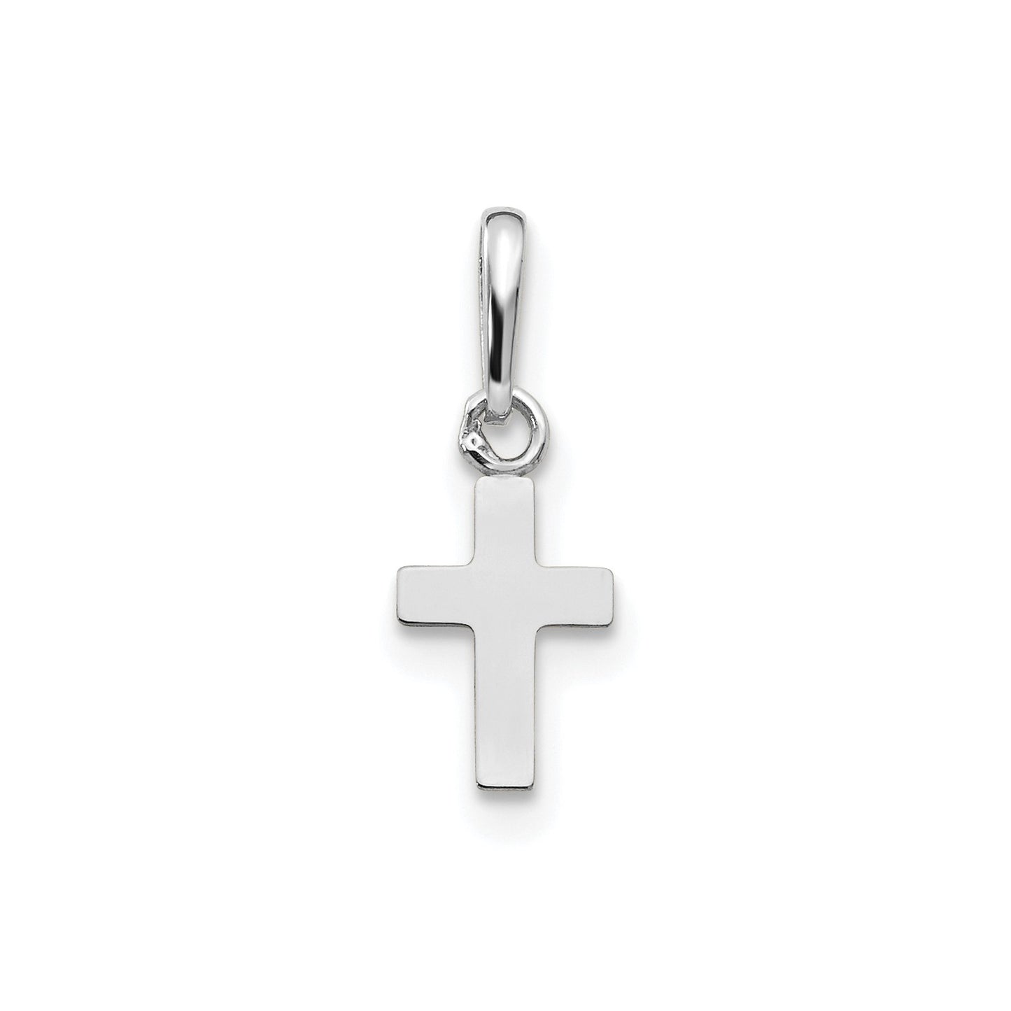 14k White Gold Madi K Children's Cross Pendant