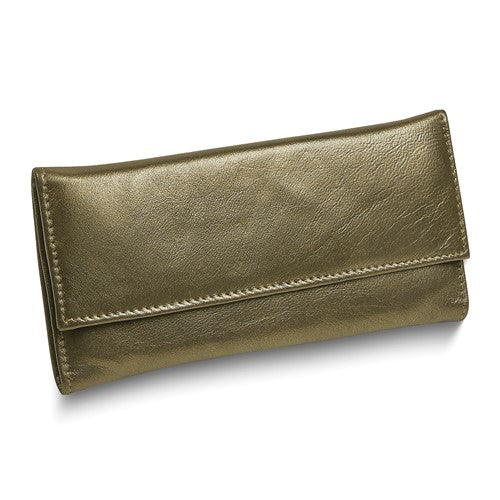 JW Pewter Leather Magnetic Closure Slim Jewelry Wallet