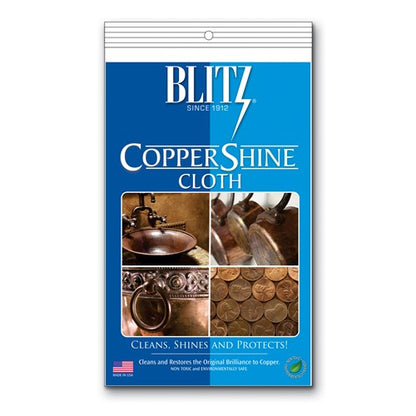JC Blitz Copper Care Polishing Cloth - Not For Lacquered Metals