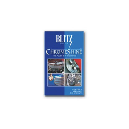 JC Blitz Chrome Care Polishing Cloth for Chrome and Lacquered Brass