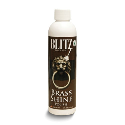 JC Blitz Brass Shine Polish 8 oz. Bottle