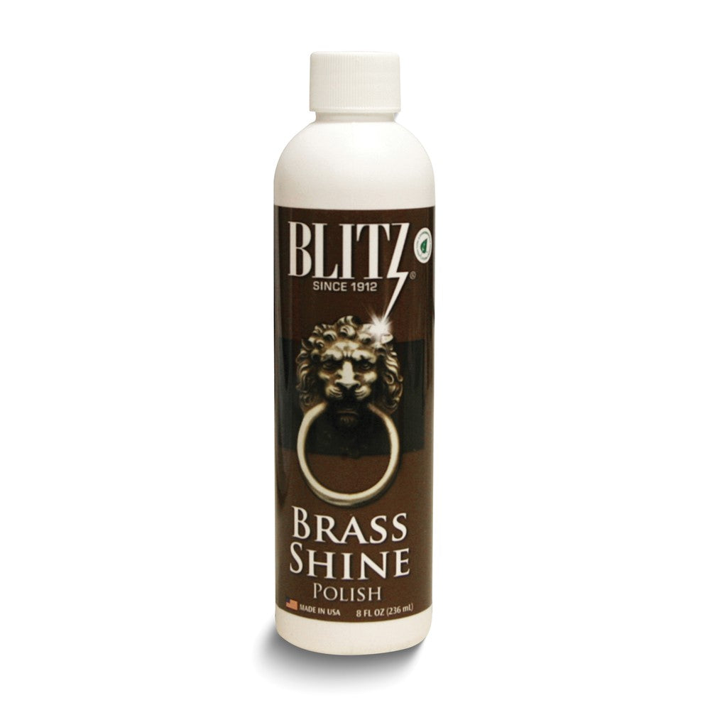 JC Blitz Brass Shine Polish 8 oz. Bottle