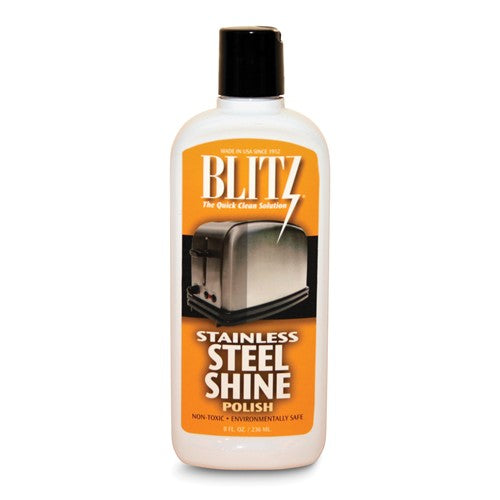 JC Blitz 8oz Stainless Steel Liquid Polish Bottle