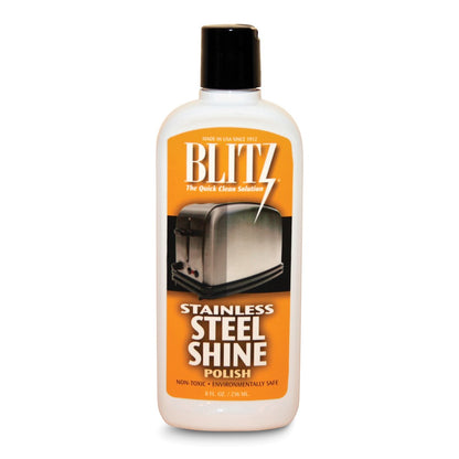 JC Blitz 8oz Stainless Steel Liquid Polish Bottle
