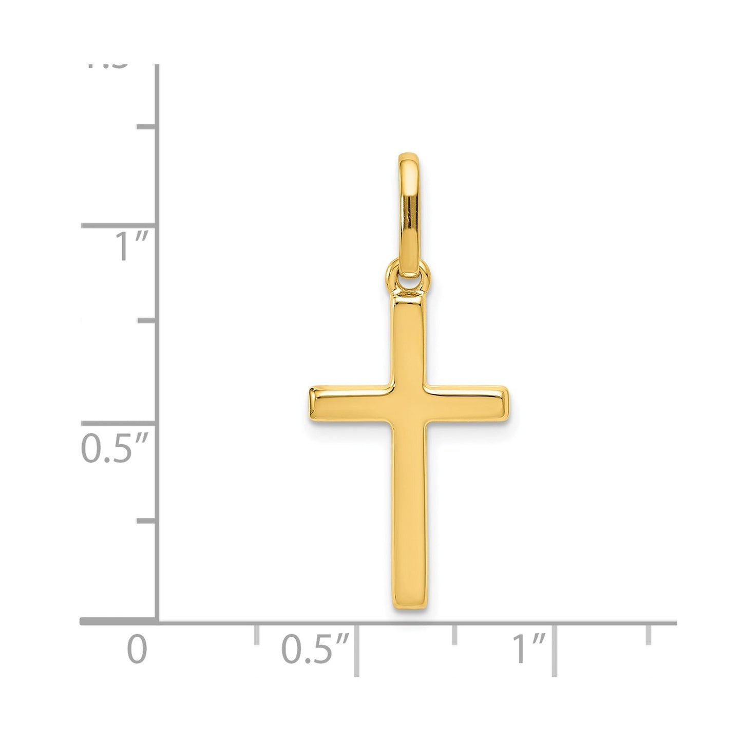 GP 14k Hollow Cross Pendant
