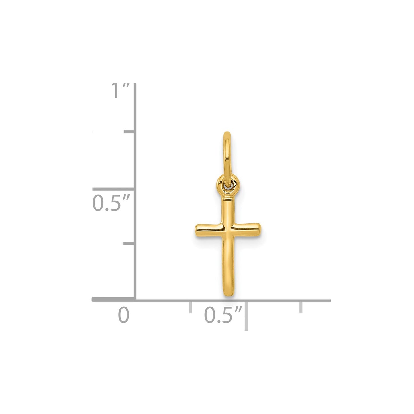 14k Small Cross Charm