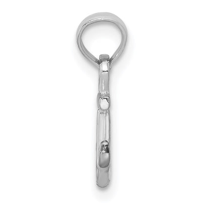 GP 14k White Gold Mini Anchor Pendant