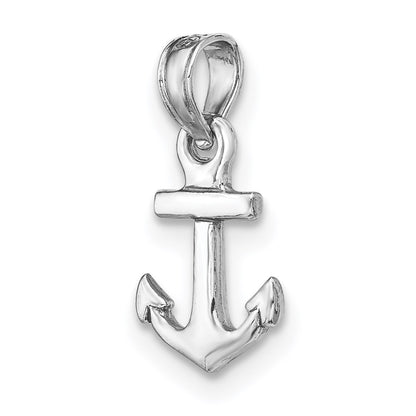 GP 14k White Gold Mini Anchor Pendant