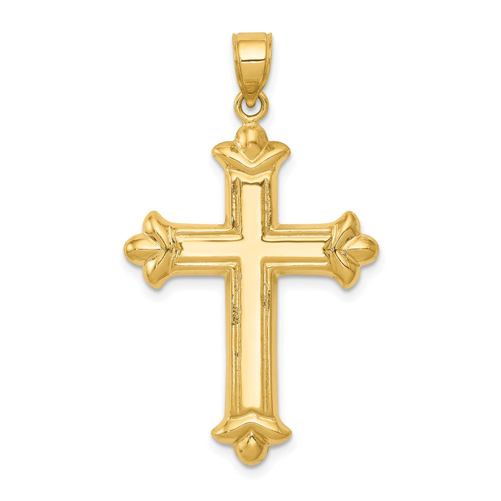 GP 14k Reversible Diamond-cut Cross Pendant