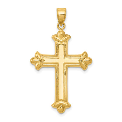 GP 14k Reversible Diamond-cut Cross Pendant