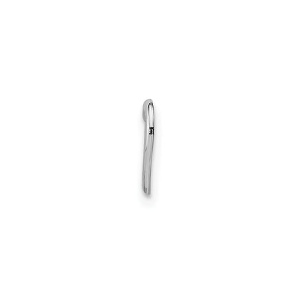 14K White Gold Mini Floating Heart Slide