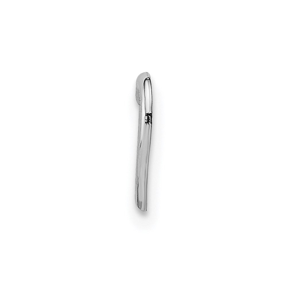 GP 14K White Gold Mini Floating Heart Slide