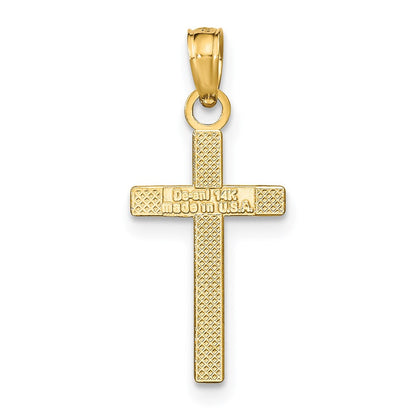 GP 14k Polished Cross Pendant