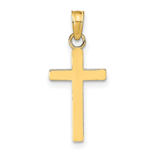 14k Polished Cross Pendant