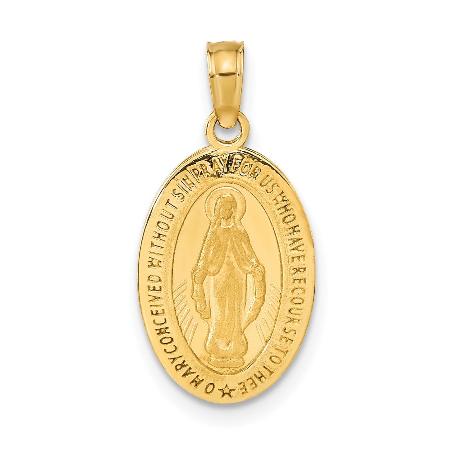 14k Miraculous Medal Pendant