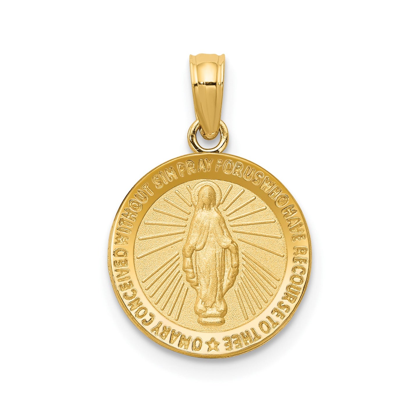 14k Miraculous Medal Pendant