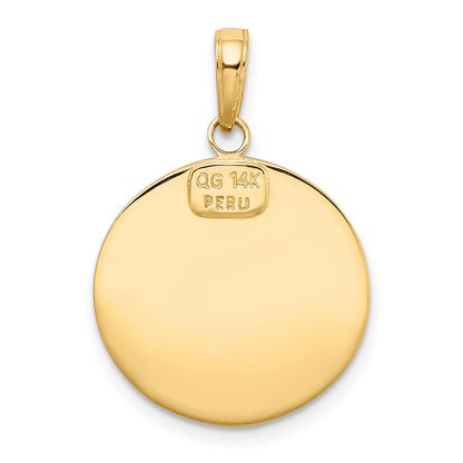 14k Saint Christopher Medal Pendant