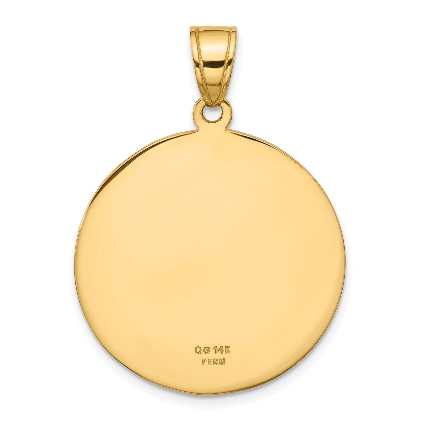 14k Saint Christopher Medal Pendant