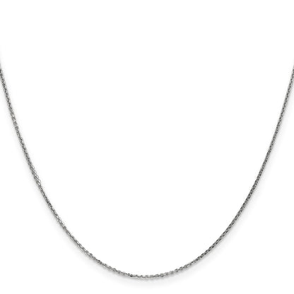 GC 14K White Gold 20 inch .95mm Diamond-cut Cable with Lobster Clasp Chain
