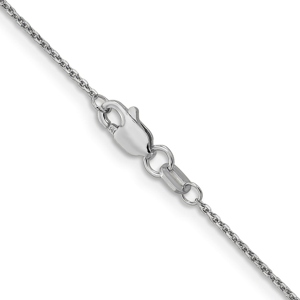 GC 14K White Gold 20 inch .95mm Diamond-cut Cable with Lobster Clasp Chain