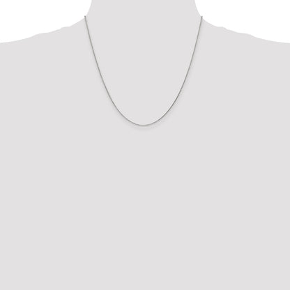 GC 14K White Gold 20 inch .95mm Diamond-cut Cable with Lobster Clasp Chain