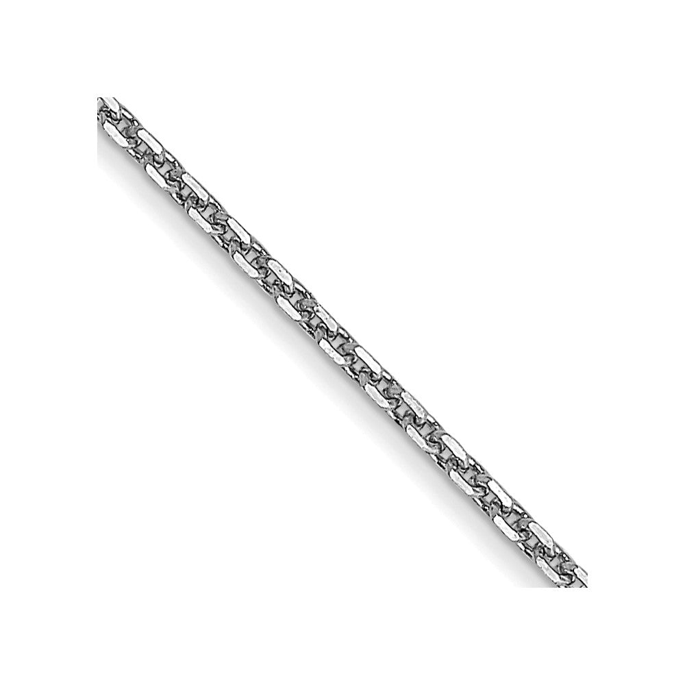 GC 14K White Gold 20 inch .95mm Diamond-cut Cable with Lobster Clasp Chain