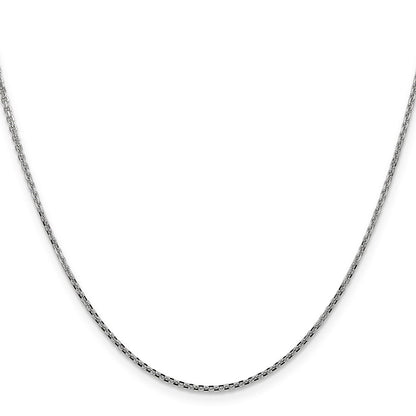 GC 14K White Gold 18 inch 1.45mm Diamond-cut Cable with Lobster Clasp Chain