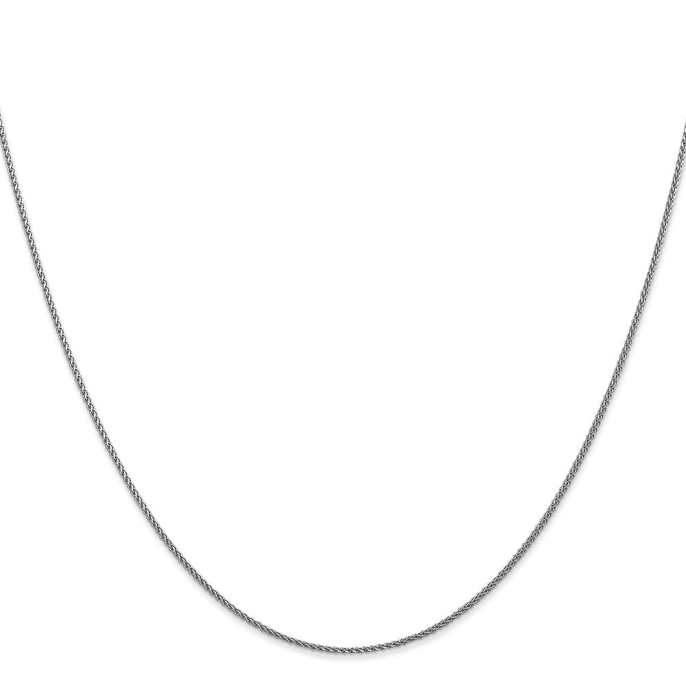GC 14K White Gold 18 inch 1.05mm Diamond-cut Spiga with Lobster Clasp Chain