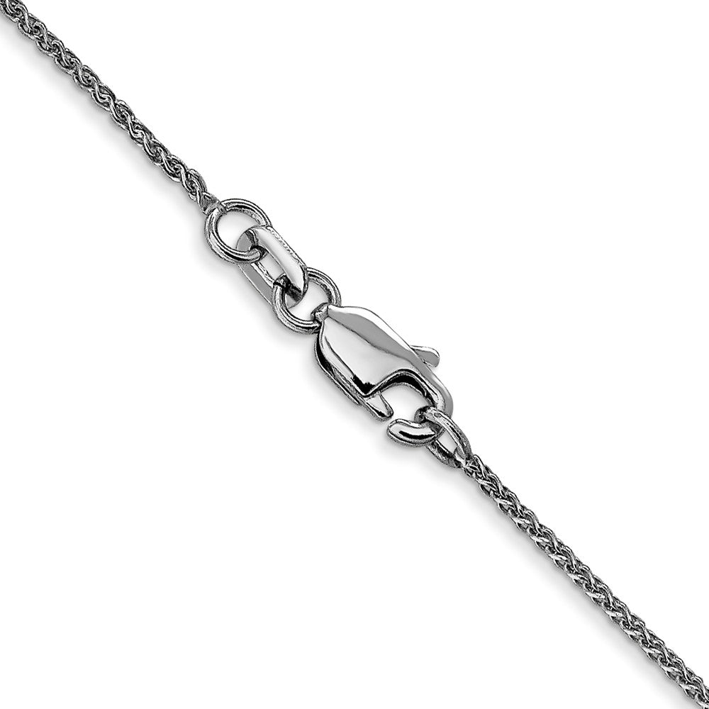 GC 14K White Gold 18 inch 1.05mm Diamond-cut Spiga with Lobster Clasp Chain